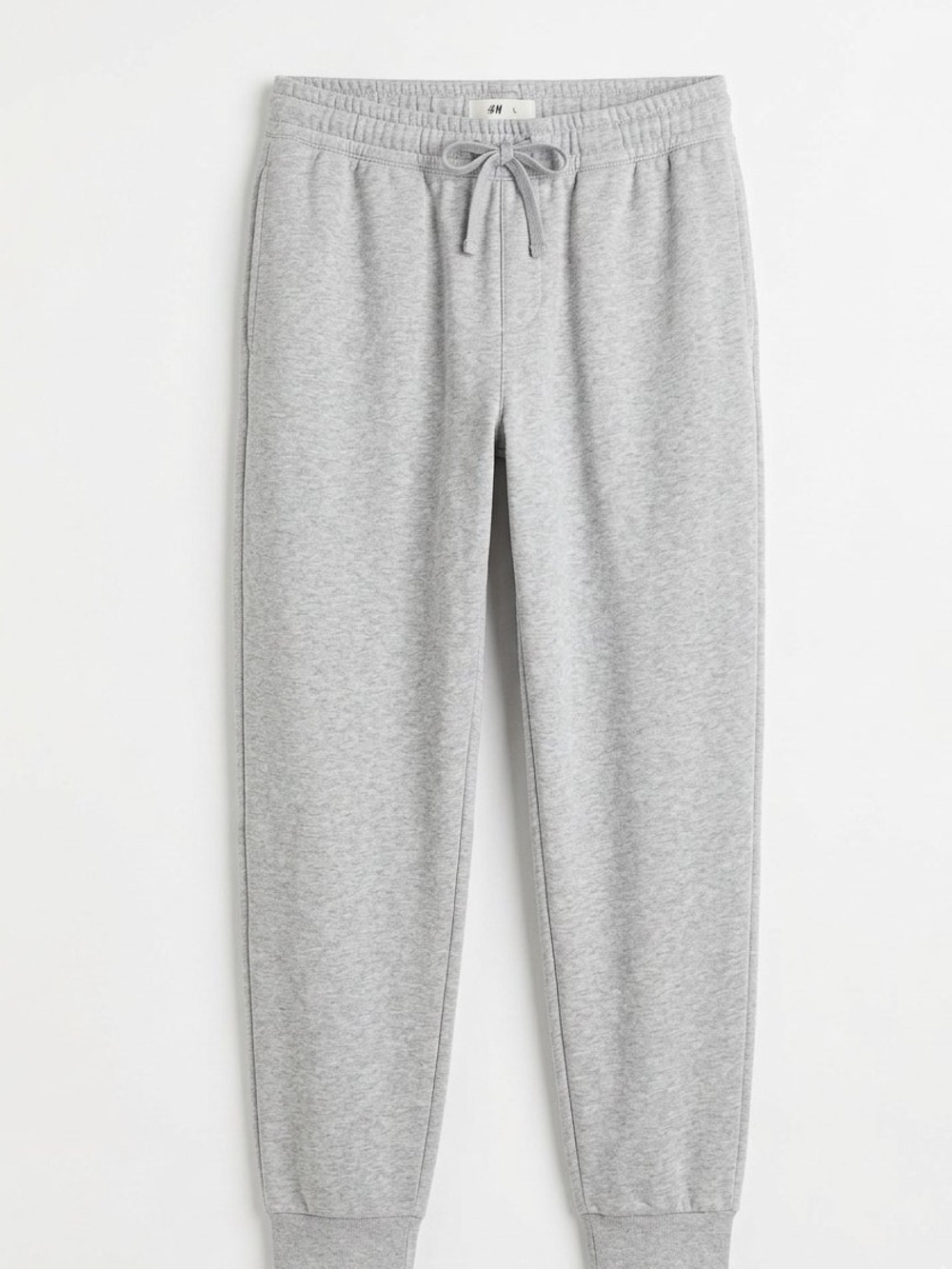 H&M Men’s Regular Fit Grey Drawstring Sweatpants - Size Large